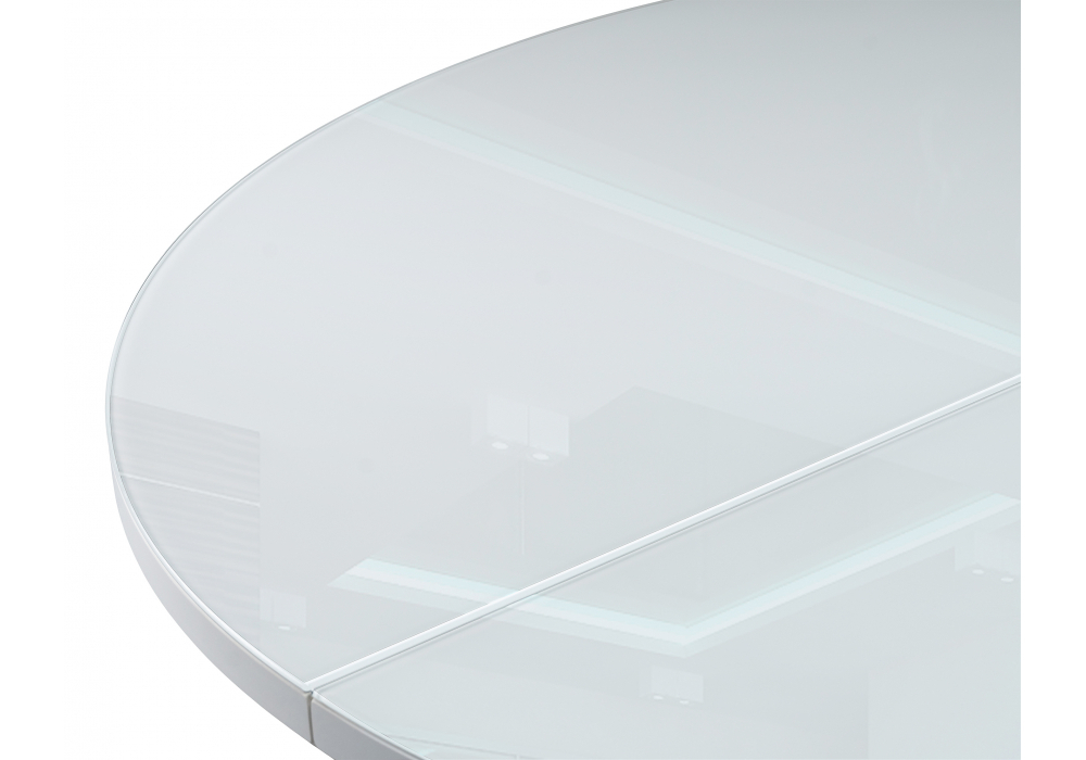 Стол стеклянный Woodville Регна черный, белый