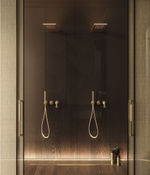 Ручной душ Gessi Anello, с держателем и шланговым подсоединением, цвет Warm Bronze Brushed PVD