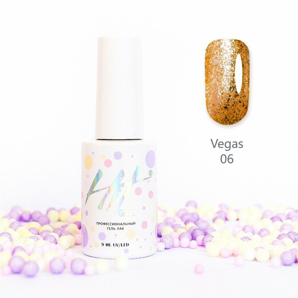 Гель-лак Vegas ТМ &quot;HIT gel&quot; №06, 9 мл