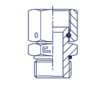 Штуцер FNA JIC 1/2" UNF 1/2"