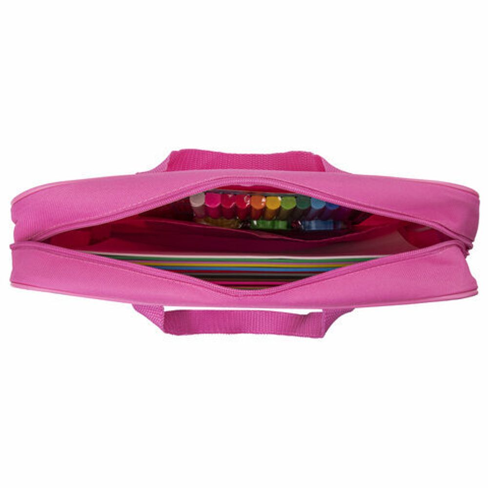 Папка на молнии с ручками BRAUBERG А4, 1 отделение, полиэстер, ширина 80 мм, "Beautiful butterfly", 271128