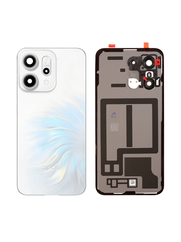 Задняя крышка для Oppo Reno 13 белая (White) со стеклом камеры
