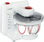 Кухонная машина BOSCH MUM4 MUMP1000, белый/красный