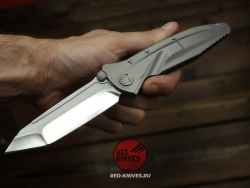 Нож Microtech SOCOM Delta T/E Титановый А+++ - танто клинок, рукоять титан (новое покрытие рукояти) RK-490