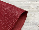 Capra Crocco Vermillon (0,7-0,9 мм), цв. Красный, натуральная кожа козы