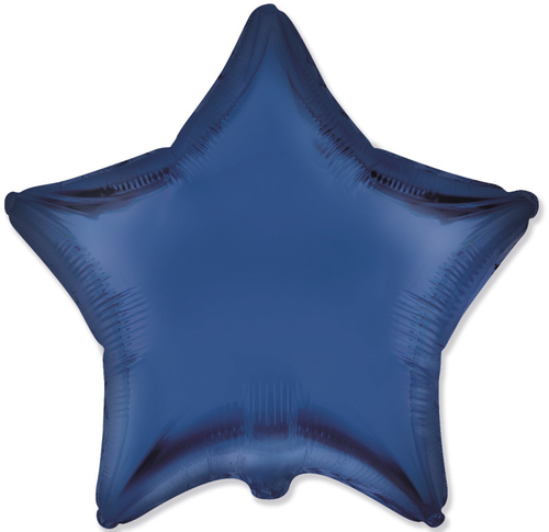 FM (18''/46 см) Звезда, Темно-синий, Сатин, 1 шт.