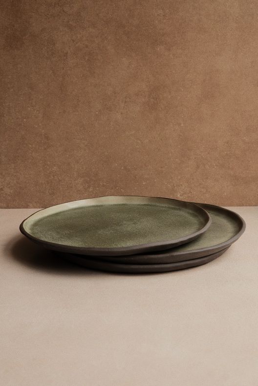 Тарелка Лес Алтая, 22 см / Darika Ceramics