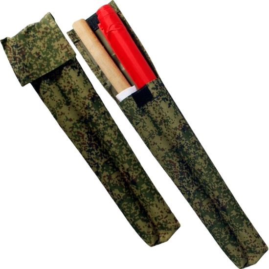 Флажки сигнальные армейские в чехле (красный, белый)