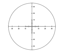 Визирная сетка монокуляра 10x42 Tactical