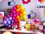Сердце из шаров "Likee Party"