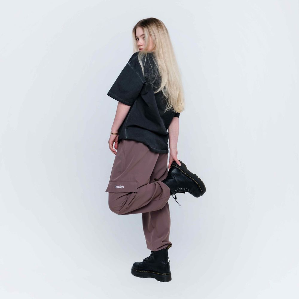 Брюки Dissident Cargo Logo коричневые