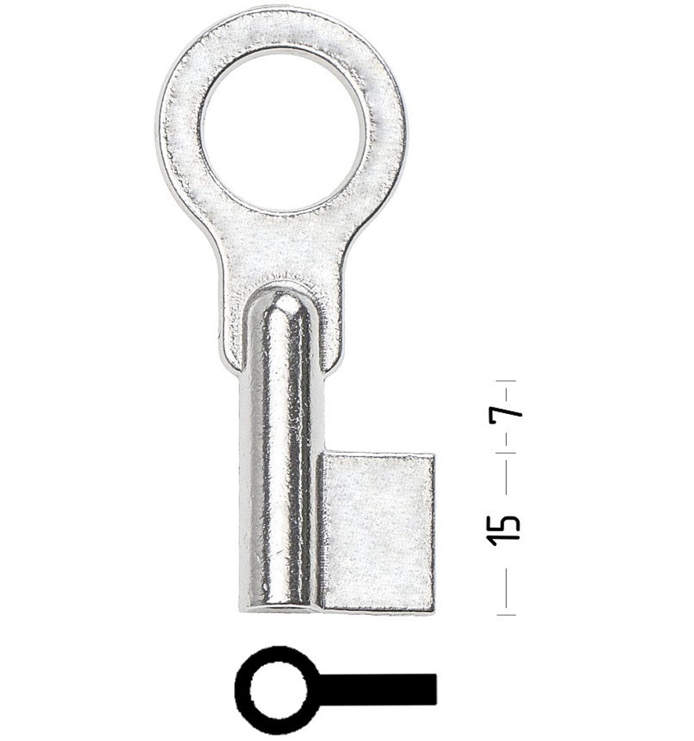 Заготовка сувальдного ключа 10509 ЭТНА ETN1D