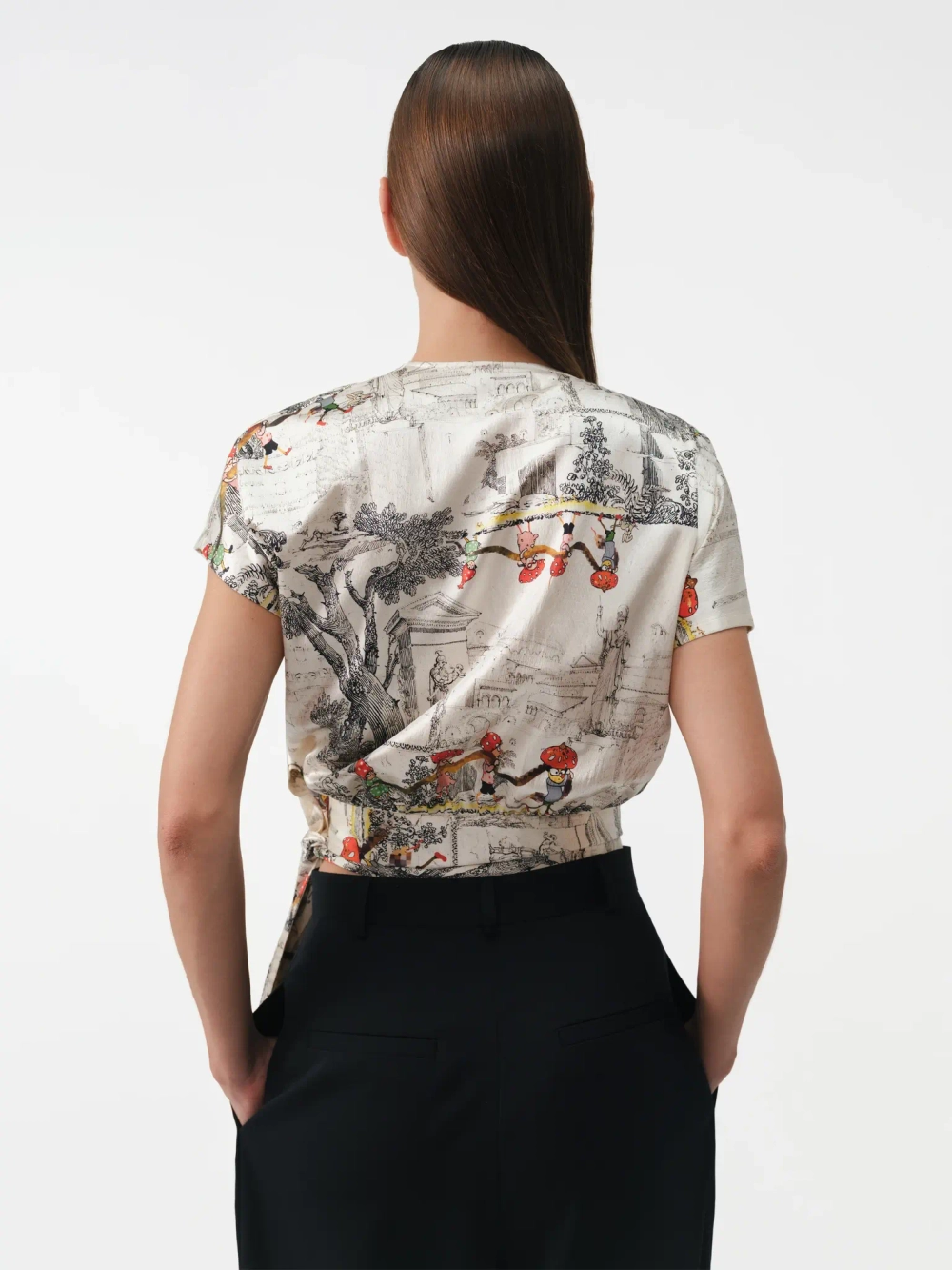 Топ на запах принтованный OLA OLA