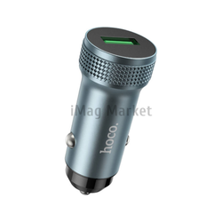 Автомобильное зарядное устройство Hoco Z49A, 1 USB-A, 18W, 3A, серый