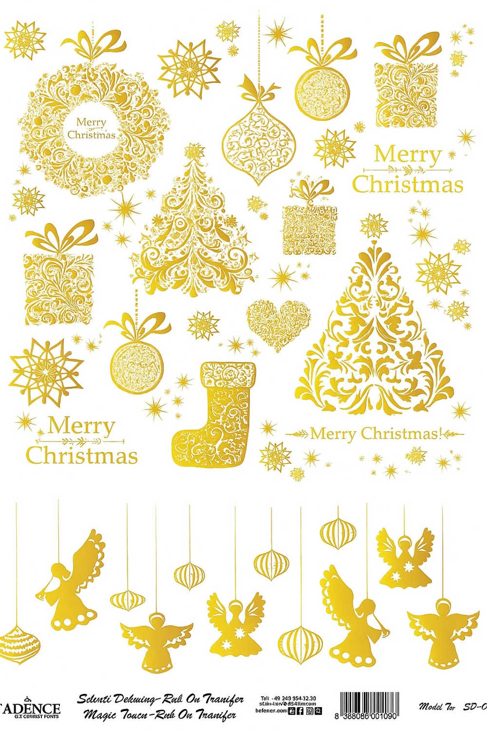 Натирка Cadence золото SD006 30*42см