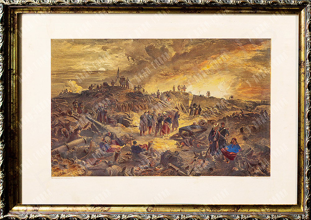 Симпсон Уильям. Крымская война. После боя. Литография. 1855.