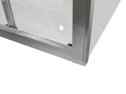 Душевой уголок дверь раздвижная 120x80 GROSSMAN GR-D120-P80Fa профиль хром стекло прозрачное 5 мм