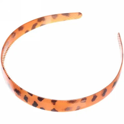 Ободок для волос пластиковый «Florance», цвет янтарь, 1,8см