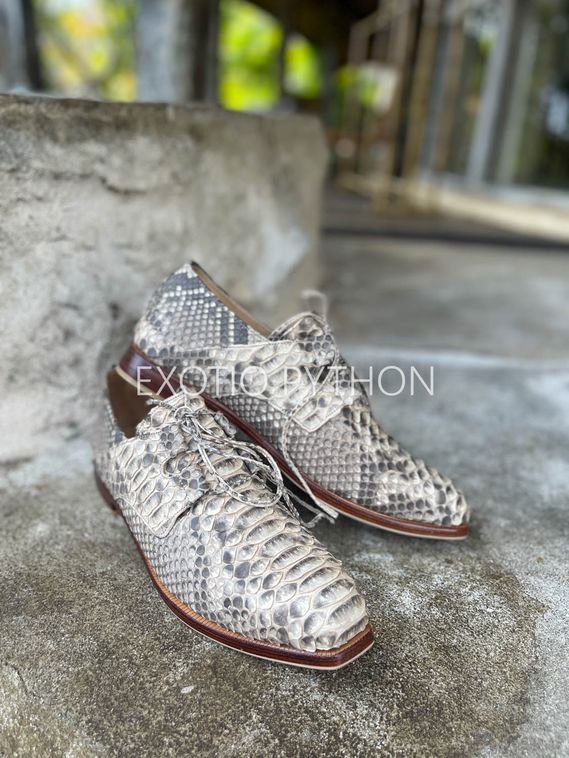 Мужские туфли из кожи питона  SH-162