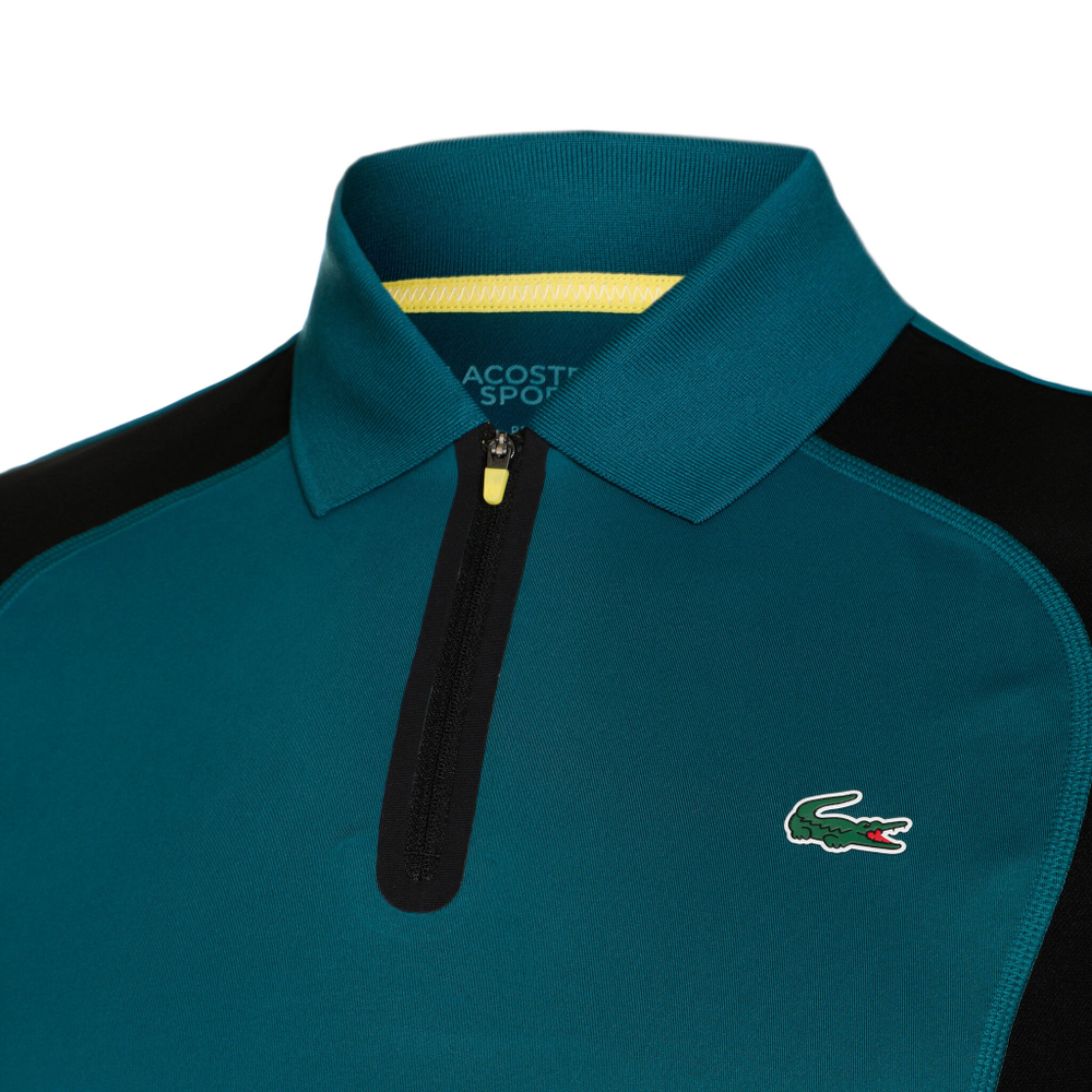 Мужское теннисное поло Lacoste Polo Men - Petrol, Black