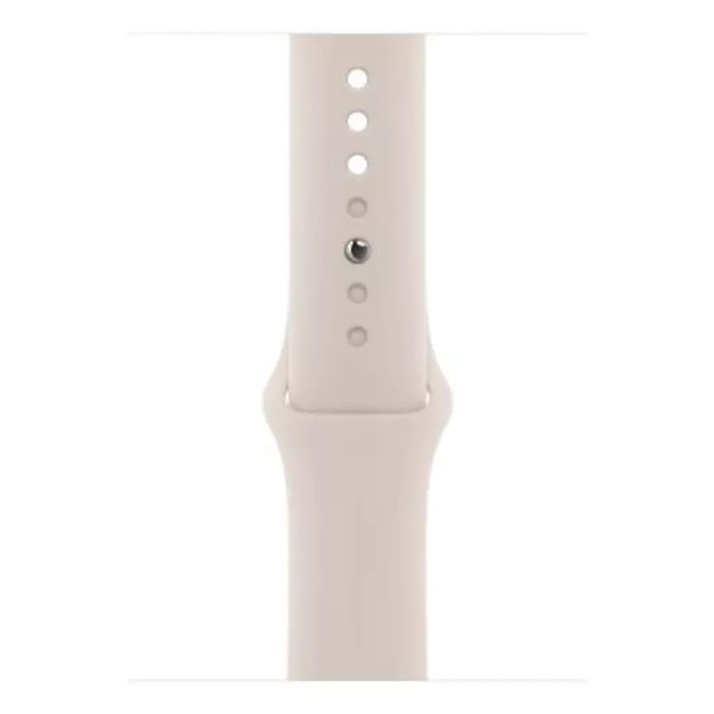 Apple Watch Series 9, 41 мм, из алюминия цвета «сияющая звезда», спортивный ремешок