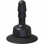 Плаг с присоской для фиксации насадок Deluxe 360° Swivel Suction Cup Plug (Цвет: черный)