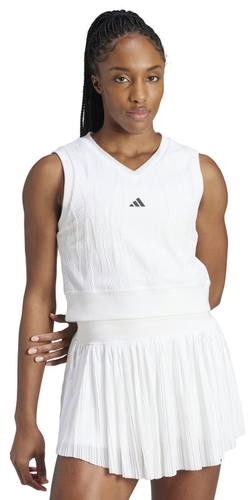 Женский топ теннисный Adidas Tennis Pro Crop Top - белый