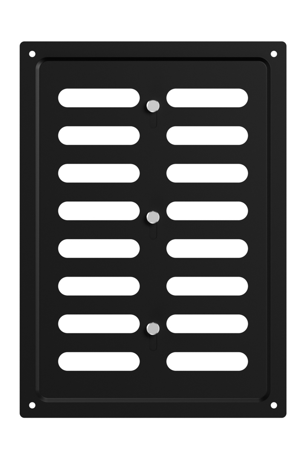 Решетка вентиляционная MER регулируемая 170х240 окраш.сталь Black ERA