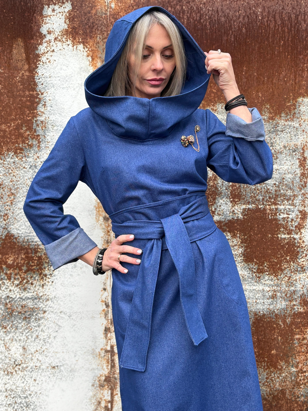 Платье Assassin /джинс синий