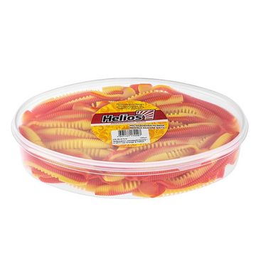 Виброхвост несъедоб. Varuna 4,33'/11см Orange & Yellow 100шт. (HS-35-015-N) Helios