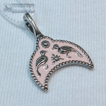 Подвеска "Лунница с птичками" горячая эмаль мал.