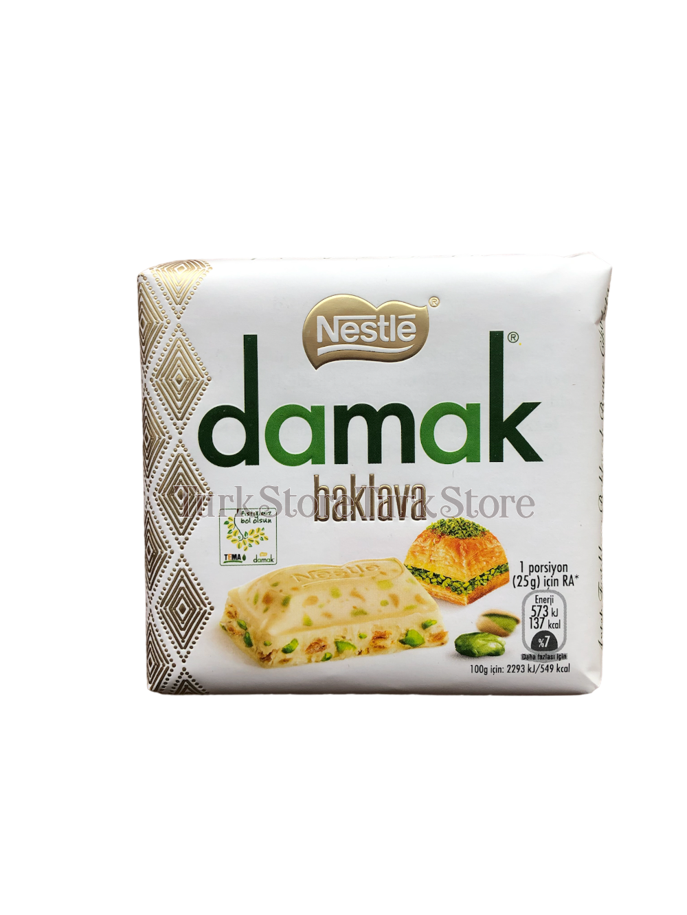 Белый шоколад Nestle Damak Баклава 60 гр