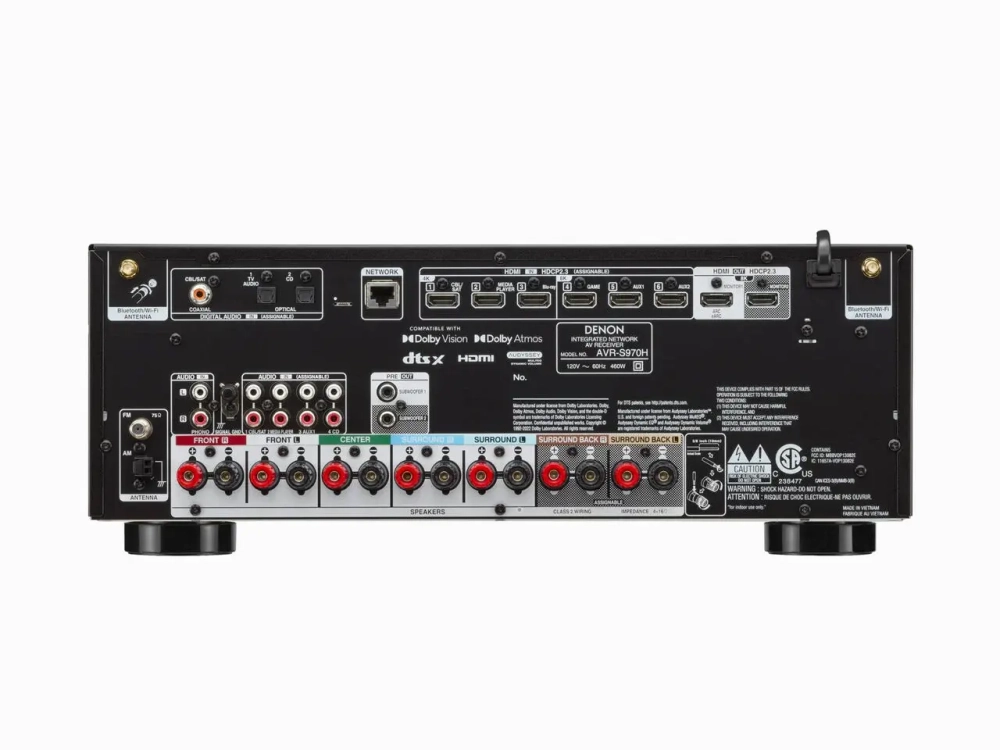 AV-ресивер Denon AVR-S970H, Black, 7.2 каналов, 145 Вт, HEOS
