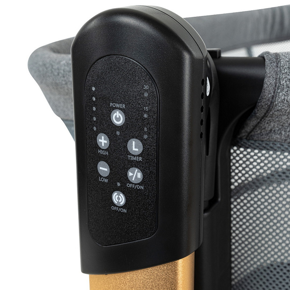 Колыбель Pituso Denia на колёсах 3 в 1 PD-C03-25 Dark Grey/темно серый