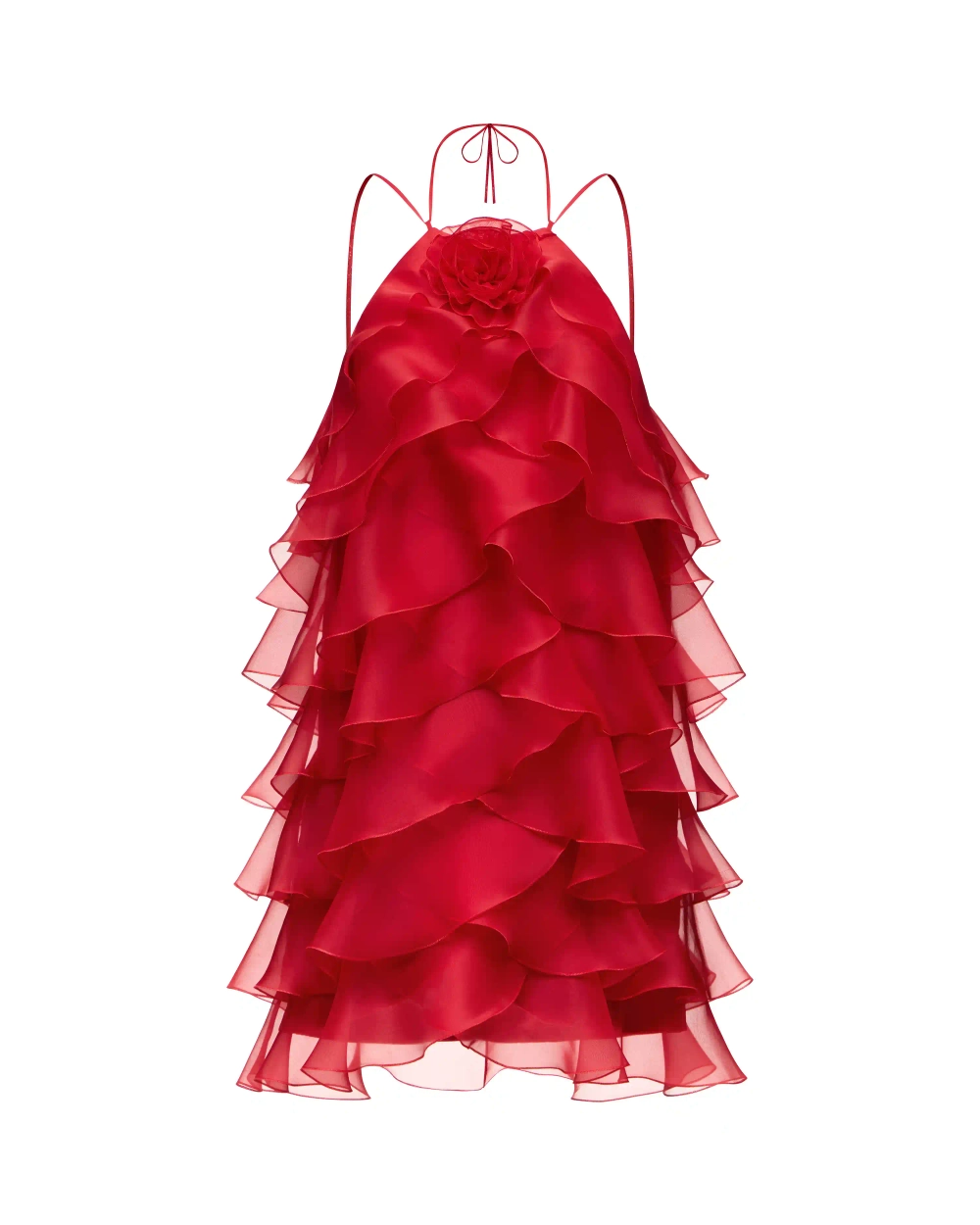 Dahlia, платье мини из красной органзы