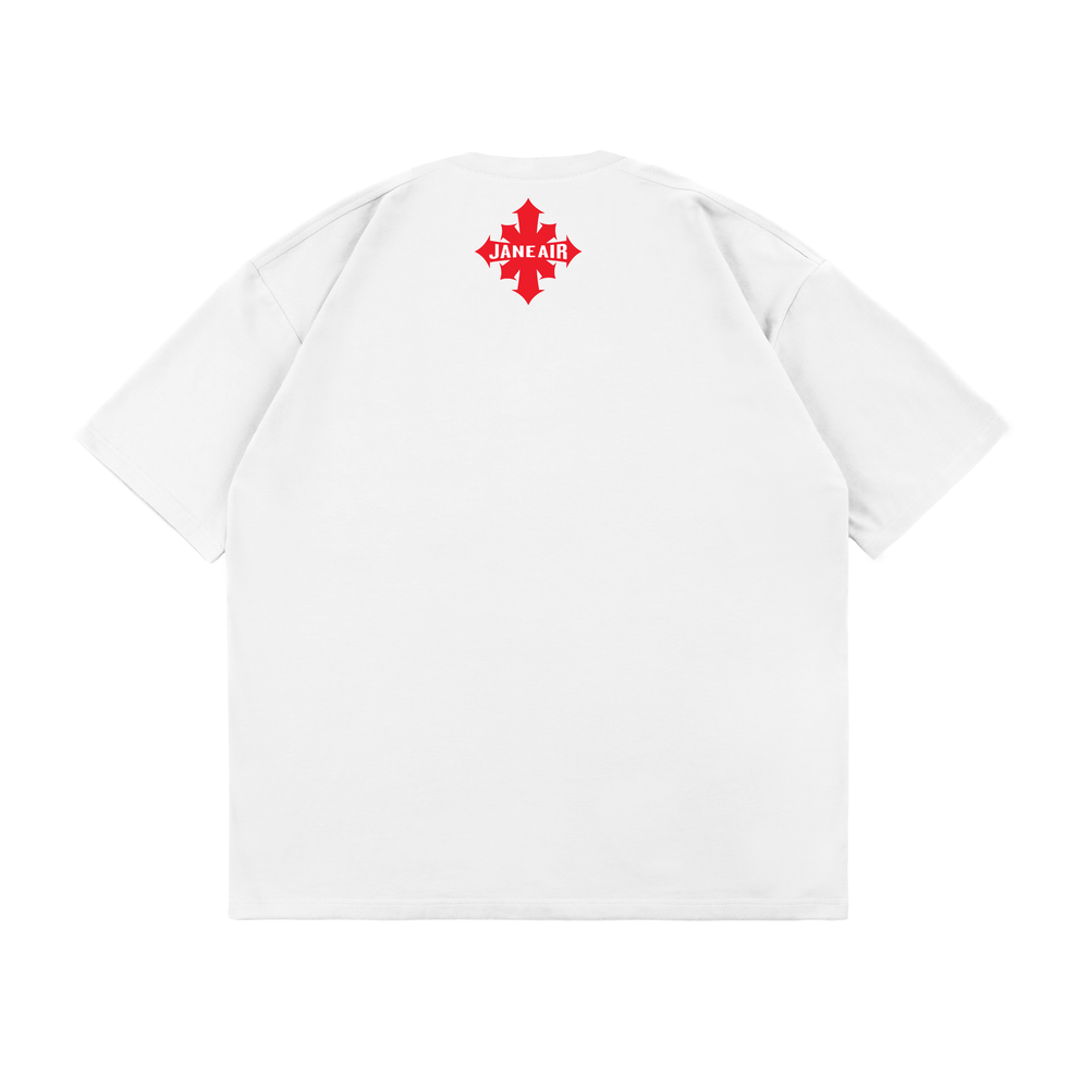 Футболка “БЕГИ” OVERSIZE белая