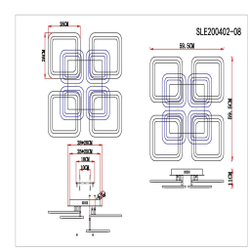 SLE200402-08 Светильник потолочный Белый/Белый LED 1*176W 3000-6000K