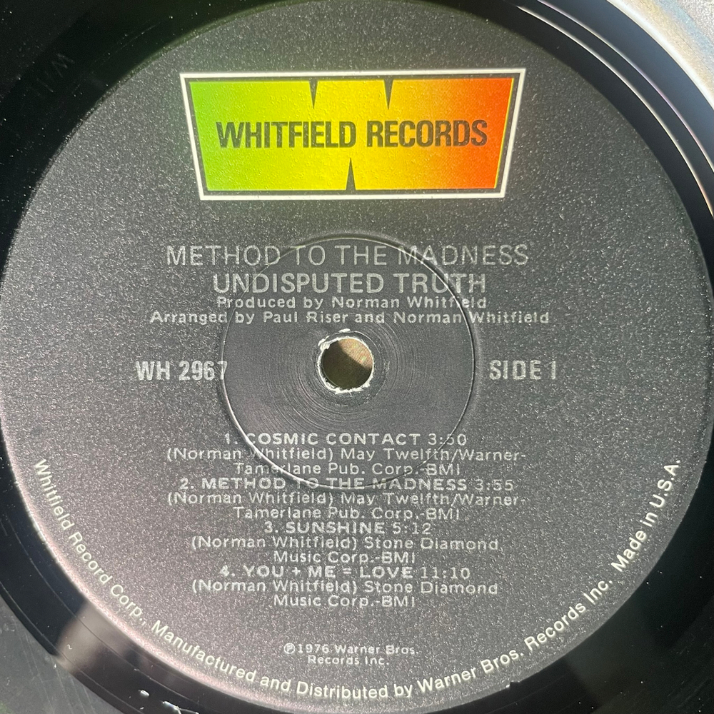 The Undisputed Truth ‎– Method To The Madness (США 1976г.)