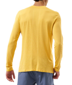 Теннисная футболка Compressport Performance Long Sleeve - ceylon yellow
