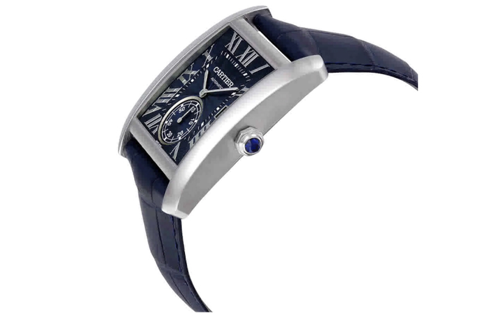 CARTIER TANK DE Automatic Mechanical Movement Men"s Watches Watch 44*34.3mm Blue Dial Stainless Steel Case