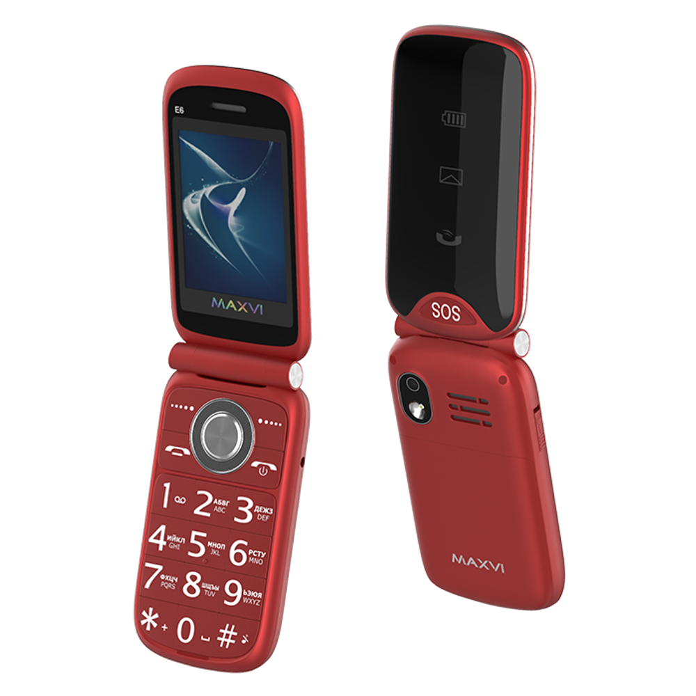 Сотовый телефон Maxvi E6 Red