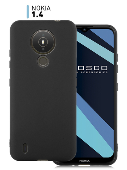 Чехол ROSCO для Nokia 1.4 оптом (арт. NK-1.4-COLOURFUL-BLACK)