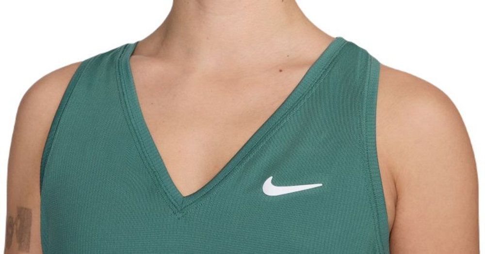 Женский топ теннисный Nike Court Dri-Fit Victory Tank - зеленый