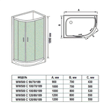 Душевой уголок WeltWasser WW500 С 120/90/189 120х90 с поддоном