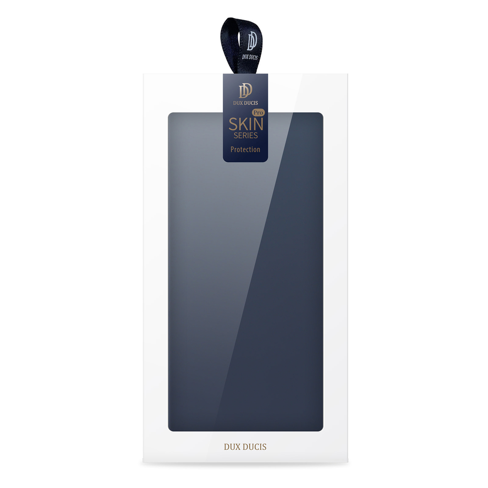 Чехол книжка из PU кожи синего цвета от Dux Ducis для смартфона ASUS Zenfone 12 Ultra, серия Skin Pro Series Case