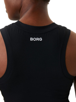 Женский топ теннисный Björn Borg Rib Tank W - black beauty
