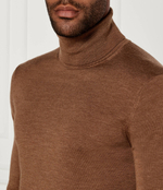 Хлопковый гольф Tommy Hilfiger - коричневый(MW0MW36537)