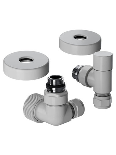 Набор термостатический трехосевой Royal Thermo Design Pro 15мм М30х1,5 (Белый)