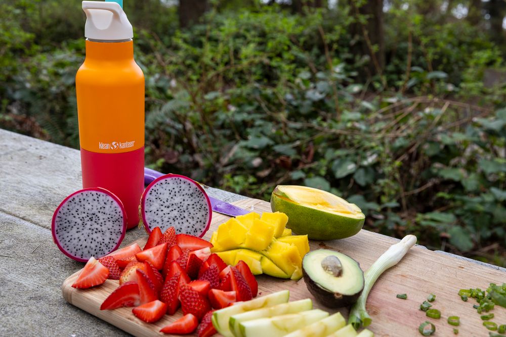 Термобутылка Klean Kanteen Rise Vac Classic Flip Sport 16oz (473 мл) Marigold Kaleidoscope