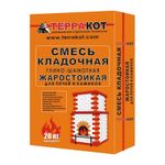 Смесь кладочная печная глино-шамотная Терракот, 20 кг